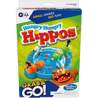 Hasbro Gaming - Hungry Hungry Hippos Grab & Go Board Game