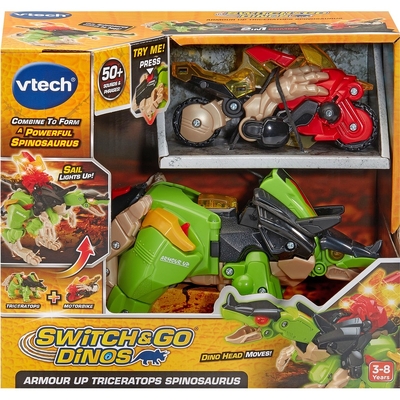 VTech Switch and Go Dinos Armour Up Triceratops Spinosaurus