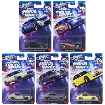 Hot Wheels Silver Series The Fast and Furious Tokyo Drift Set of 5