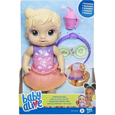 Baby Alive Rainbow Spa Baby Doll Blonde