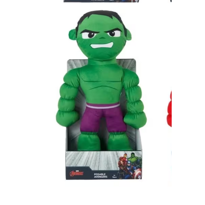 Marvel Posable Avengers Plush Figure - Hulk