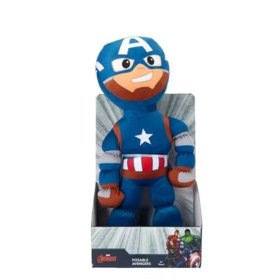 Marvel Posable Avengers Plush Figure - Captain America