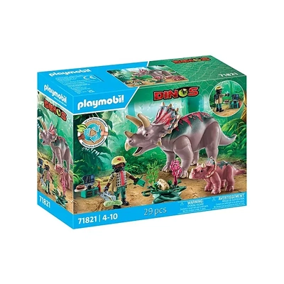 Playmobil Dinos Triceratops Family 29pc 71821