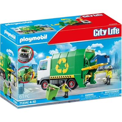 Playmobil City Life Recycling Truck 61pc 71234