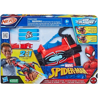 NERF Marvel Spider-Man Web Splashers Strike 'N Splash Blaster
