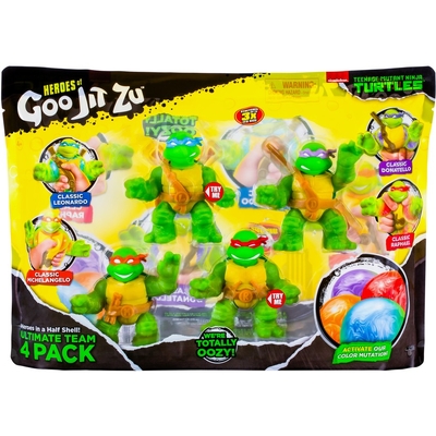 Heroes of Goo Jit Zu Teenage Mutant Ninja Turtles Action Figure 4 Pack