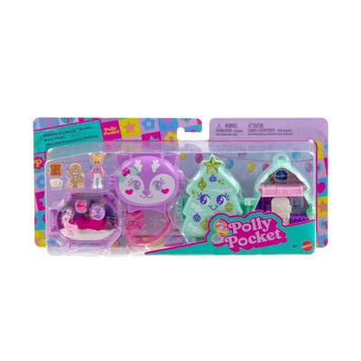 Polly Pocket Holiday Connects Bundle Playset