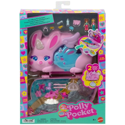 Polly Pocket 2-in-1 Bunny Fun Compact Playset