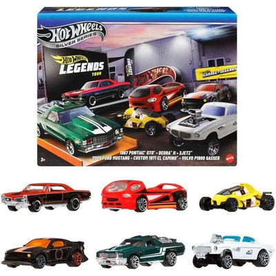 Hot Wheels Silver Series Garage of Legends Diecast Car 6-Pack