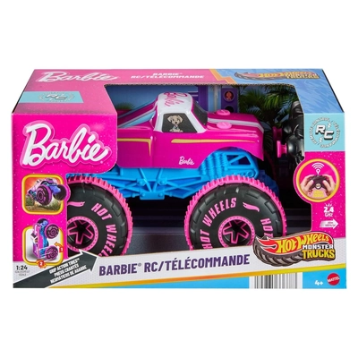 Hot Wheels Monster Trucks RC 1:24 Barbie Remote Control Vehicle
