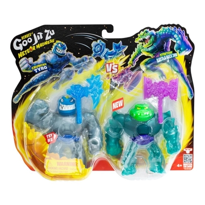 Heroes of Goo-Jit-Zu Meteor Madness Vs Pack Tyro Vs Battle Rock Jaw
