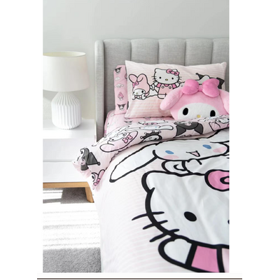 Hello Kitty & Friends Quilt Cover Set - Double Bed