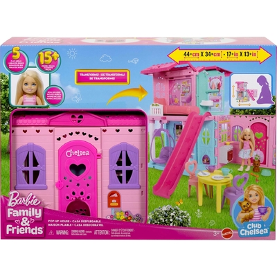 Barbie Family & Friends Chelsea Pop-Up Doll House JFW49