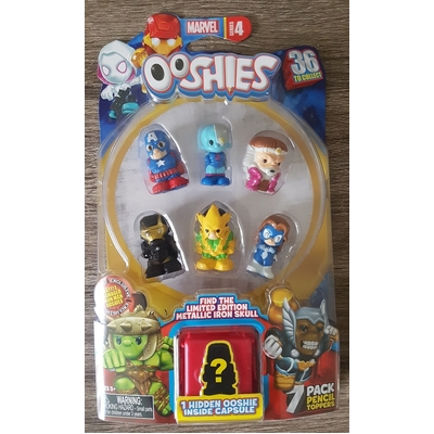 Marvel Series 4 Ooshies 7 Pack Assorted
