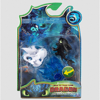 How To train your Dragon Mini Figure 2.5" Toothless Light Fury (No batteries) 