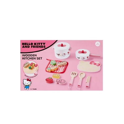 Hello Kitty and Friends Wooden Kitchen Set 13 Piece