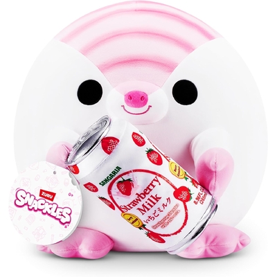 Snackles 8" Lucy The Armadillo with Sangaria Strawberry Milk Plush