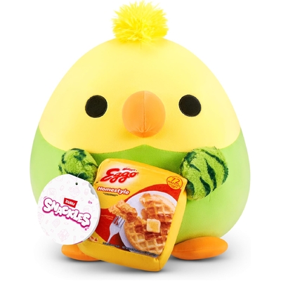 Snackles 8" Bliss The Parrot with Eggo Home Style Waffles Plush