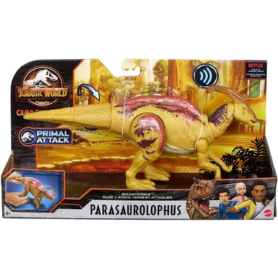Jurassic World Camp Cretaceous Sound Strike Parasaurolophus Figure (No Battery)