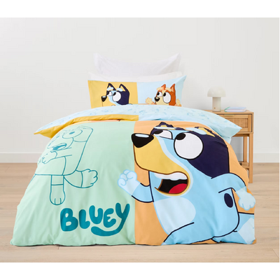 Bluey Cotton Quilt Cover Set - Single Bed