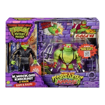 Teenage Mutant Ninja Turtles Knockoff Knockout Raph & Ralph Action Figure 2 Pack