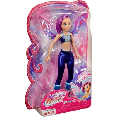 Winx Club Tecna Fairy 10.5" Fashion Doll with Glitter Outfit and Removable Wings