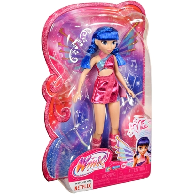 Winx Club Musa Fairy 10.5" Fashion Doll with Glitter Outfit and Removable Wings