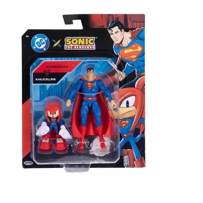 Sonic the Hedgehog X DC Superman and Knuckles as Superman 5 inch Action Figure 2 Pack