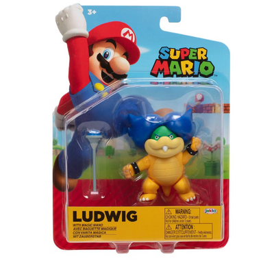 Super Mario 4" Ludwig Von Koopa with Wand Action Figure (Wave 42)