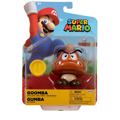 Super Mario 4" Goomba with Coin Action Figure (Wave 42) 