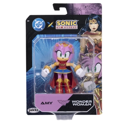 Sonic the Hedgehog X DC Amy Rose and Wonder Woman 2.5" Action Figure