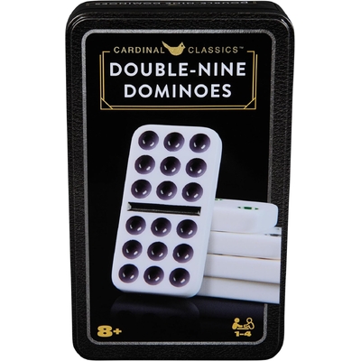 Cardinal Classic Double Nine Dominoes Set in Storage Tin