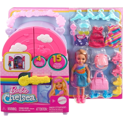 Barbie Chelsea Doll & Closet Toy Playset with Clothes & Accessories Set HXN03