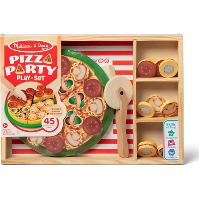 Melissa & Doug Wooden Pizza Party Playset