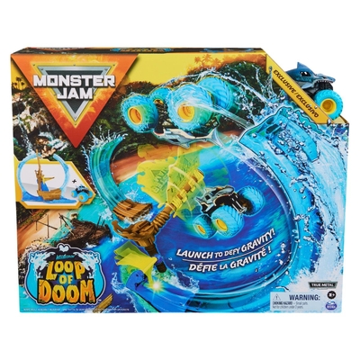 Monster Jam 1:64 Megalodons Loop Of Doom Playset