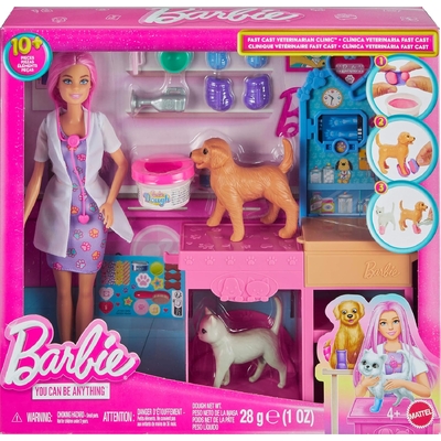 Barbie Fast Cast Veterinarian Clinic Playset