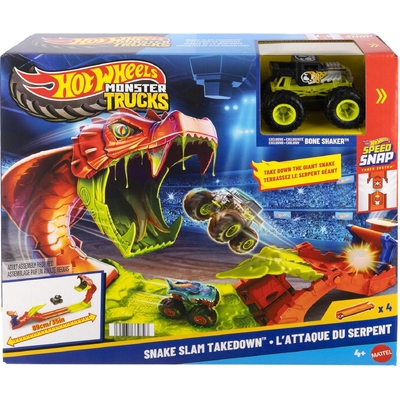 Hot Wheels Monster Trucks Snake Slam Takedown Playset