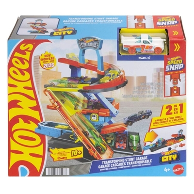 Hot Wheels Transforming Stunt Garage 2 in 1 Playset