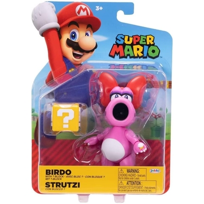 Super Mario 4" Birdo with Question Block Action Figure (Wave 47)