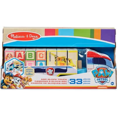 Melissa & Doug Paw Patrol Wooden ABC Block Truck