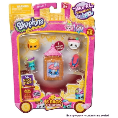 Shopkins Season 8 World Vacation Asia 5 pack Assorted 
