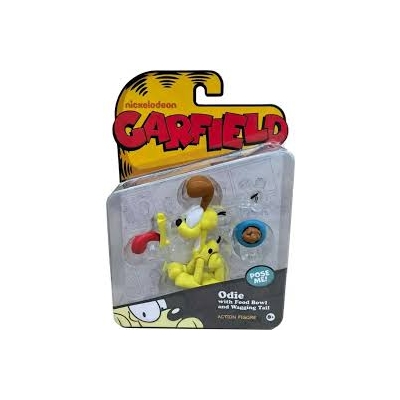 Garfield Odie With Food Bowl and Wagging Tail 4" Articulated Figure