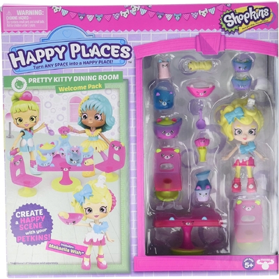 Happy Places Shopkins Welcome Pack Pretty Kitty Dining Room -  Makaella Wish