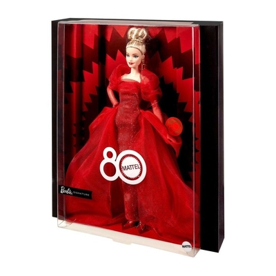 Barbie Signature Mattel 80th Anniversary Blonde Doll JBJ17