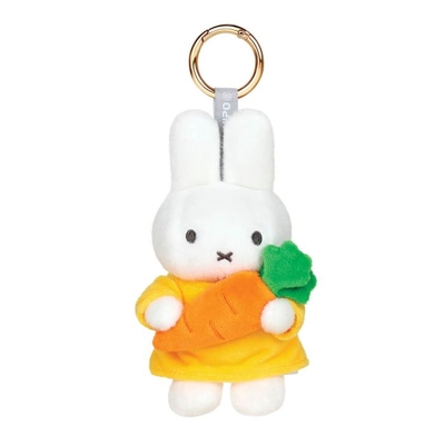 Miffy With Carrot Keyring Plush 14cm