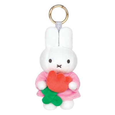 Miffy With Tulip Keyring Plush 14cm