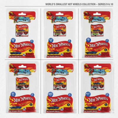 World's Smallest Hot Wheels Real Mini Diecast Vehicle Set of 6