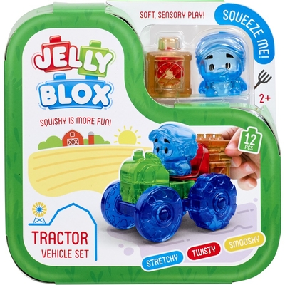 Jelly Blox Tractor Vehicle Set Building Blocks 