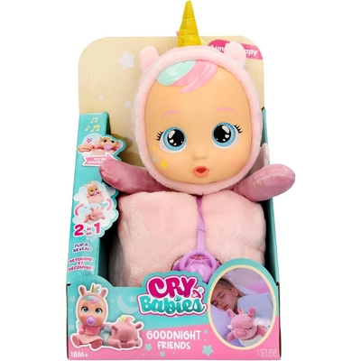 Cry Babies Goodnight Friends Luna & Poppy 2-In-1 Special Feature Baby Nurturing Doll