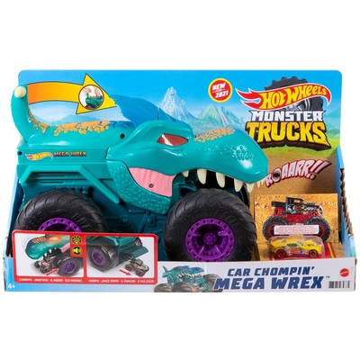 Hot Wheels Monster Trucks Car Chompin' Mega-Wrex Vehicle